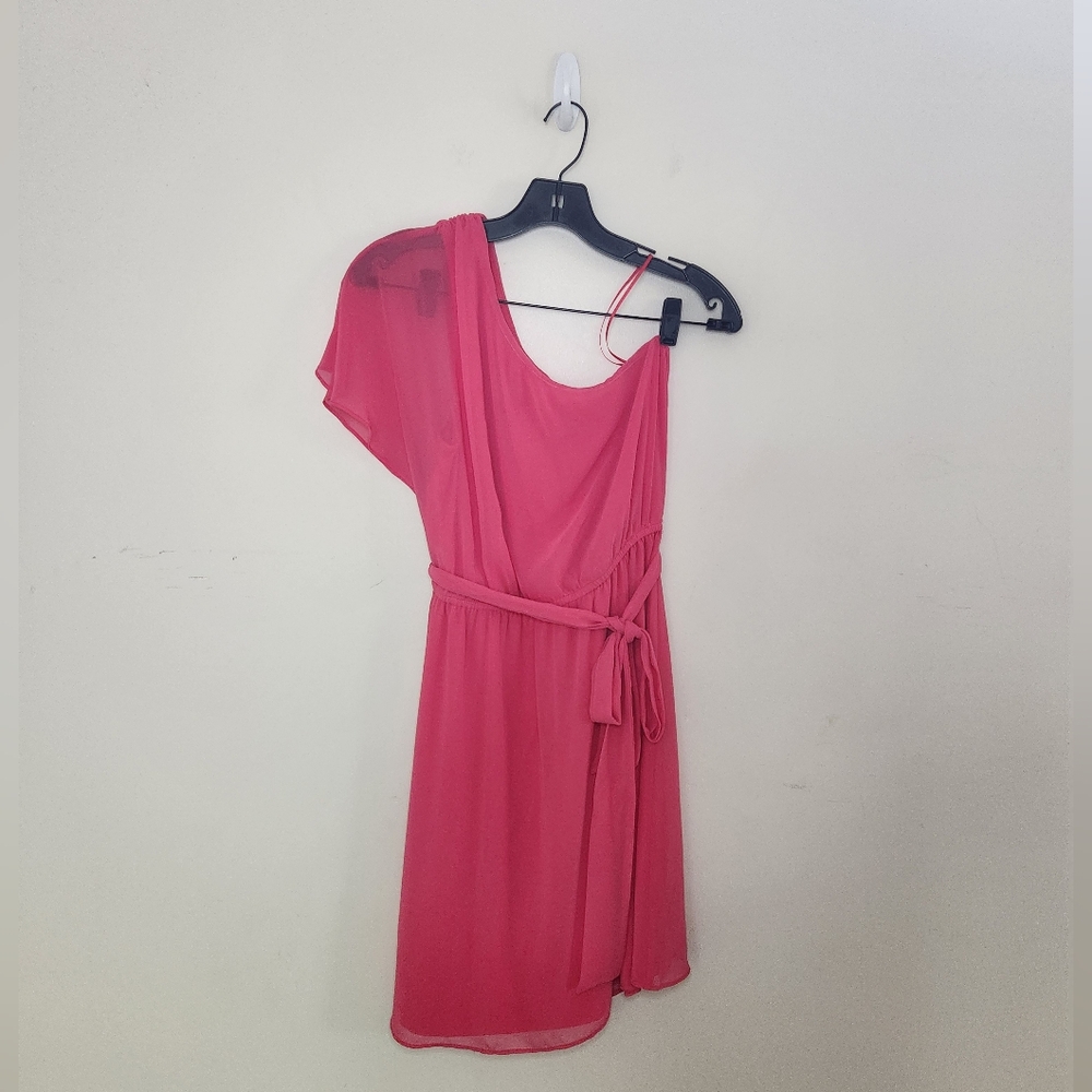Women's Express Pink One Sleeve Dress Sz Small